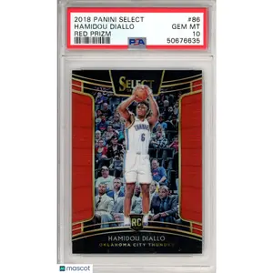 2018 Select Hamidou Diallo Red Prizm Rookie/199 #86 PSA 10 Oklahoma City Thunder