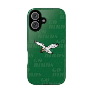 Go Eagles Football Phone Case for iPhone 17 16 15 14 Pro Max 13 12 11 XR XS E Plus Shockproof Drop Protection Durable PC Smartphone Cover Silicone Protective