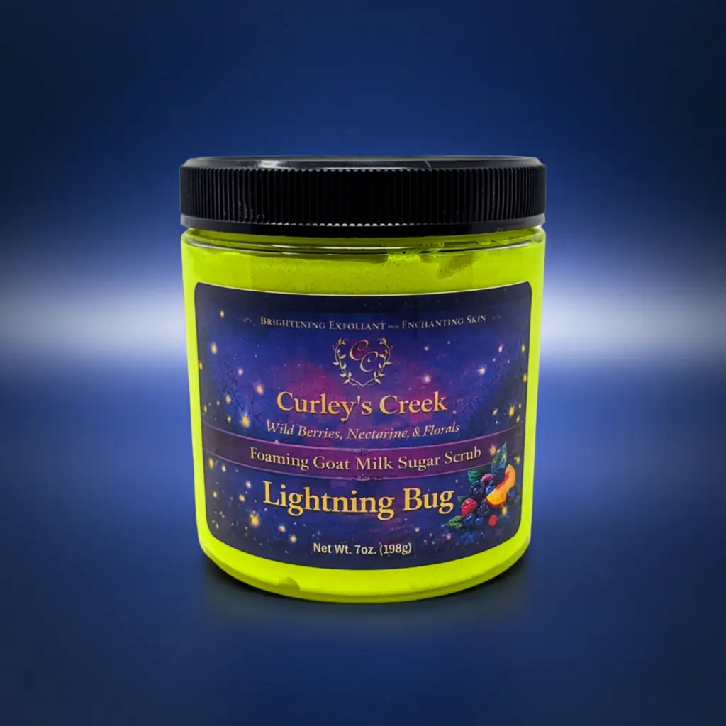 ✨ Lightning Bug | Foaming Sugar Scrub | Fresh Citrus Blend | 7oz | Curley's Creek