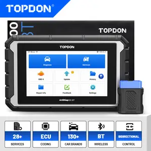 2025 TOPDON AD900BT OBD2 Diagnostic Tool Bidirectional Scanner, Full ECU Coding Active Test, Car Full System Diagnostics Provides 28+ Services, Free Two-Year Update