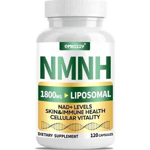 NMNH Supplement 1000mg - Nicotinamide Mononucleotide Alternative, Boost NAD+ with Liposomal Resveratrol & Nicotinamide Riboside NR, for Healthy Cellular, Aging, Energy, 120 Vegan Non-GMO Capsules