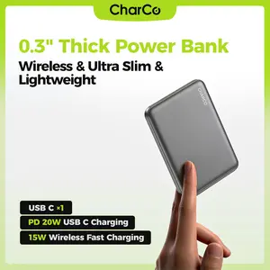 CHARCO Magnetic Power Bank for Magsafe Fast Charging, 5000mAh Wireless Portable Charger with Ultra Slim & Lightweight, Compatible with iPhone 17/16/15/14/13 Series,Travel Essential