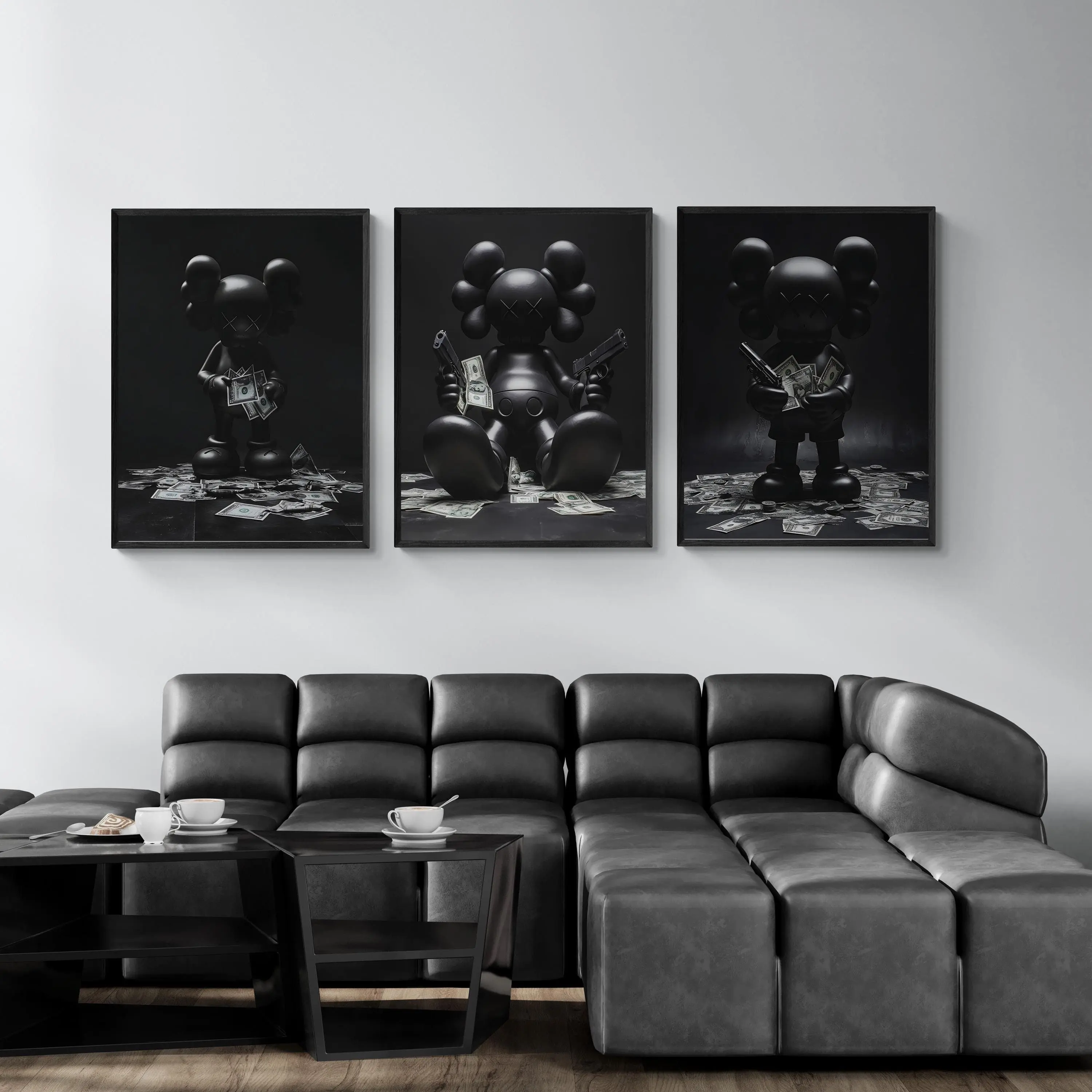 Hypebeast Toys Poster Set of 3, Hypebeast Figure Printable Unframed Wall Art, Minimalist Hypebeast Decor, Gift for BoyfriendUnframed Wall Poster Decor