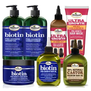 Difeel Biotin Ultra Growth Beauty Bomb for Hair Growth 7-Piece Set - Shampoo, Conditioner and More