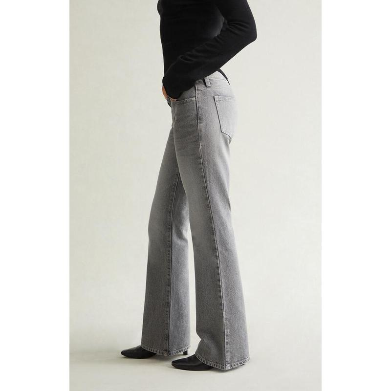 Pacsun Women's Jade Low Rise Bootcut Jeans Light Gray