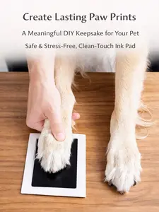 DIY Paw Print Kit - Stamp Pad, Wooden Frame, and Cards Set, Mess-Free Keepsake & Souvenir for Cats and Dog, Makes Eternal Memory, Gift for Pet lovers