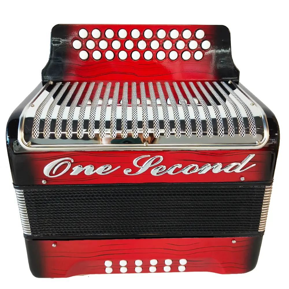 Accordion, 12 bass 31 keys G/C/F full scale accordion, adult instrument, equipped with carrying case and strap, suitable for beginners to professionals