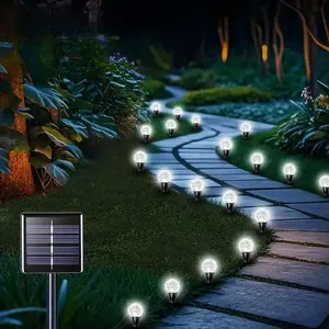 Solar Powered Bubble Ball Light, 20LEDs Solar Bubble Ball Light, Outdoor Lighting for Pathway, Garden, Lawn, Landscape
