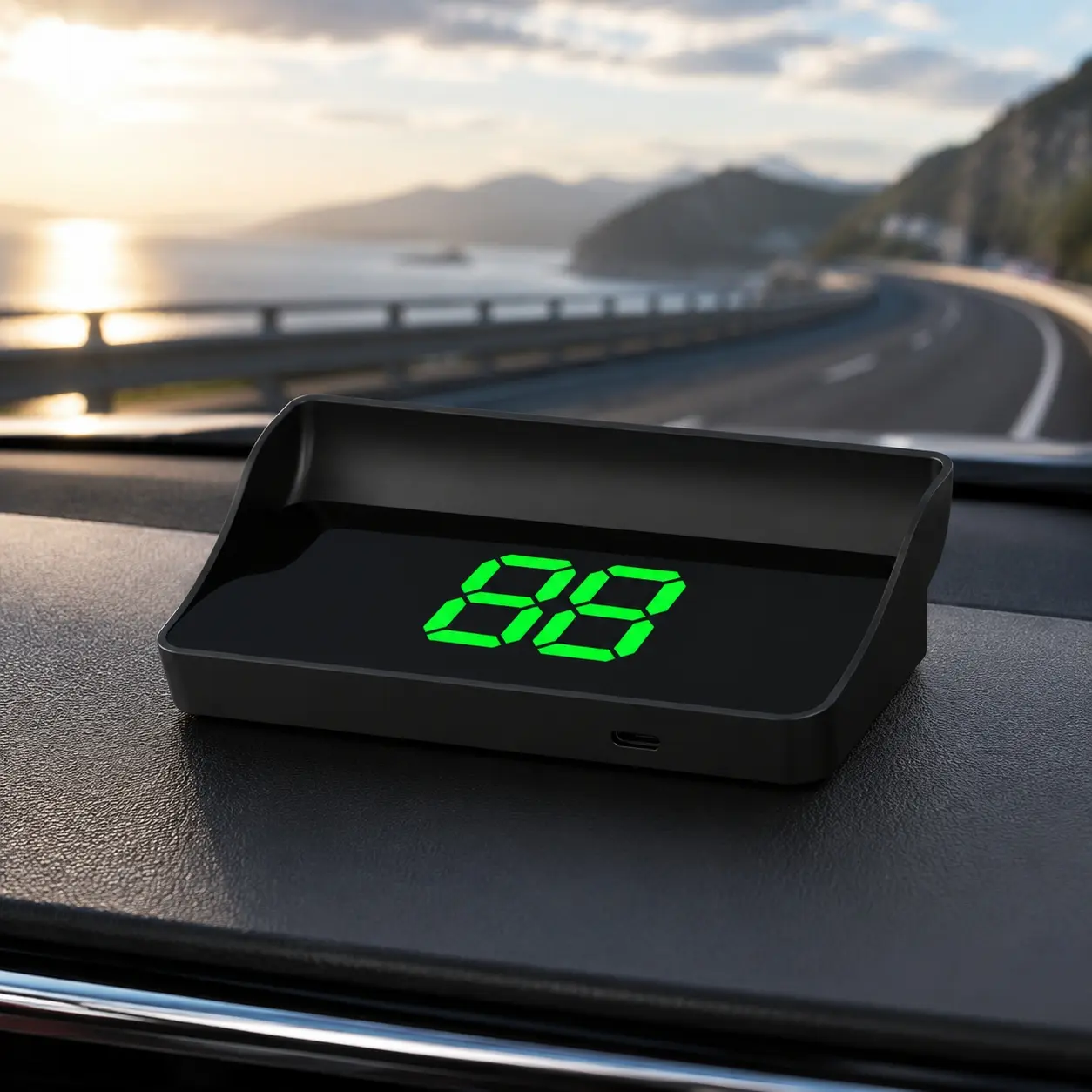GPS Digital Car Speedometer HUD | Head Up Display Odometer with MPH Readout | Auto Accessory for Cars, for car beginners Trucks