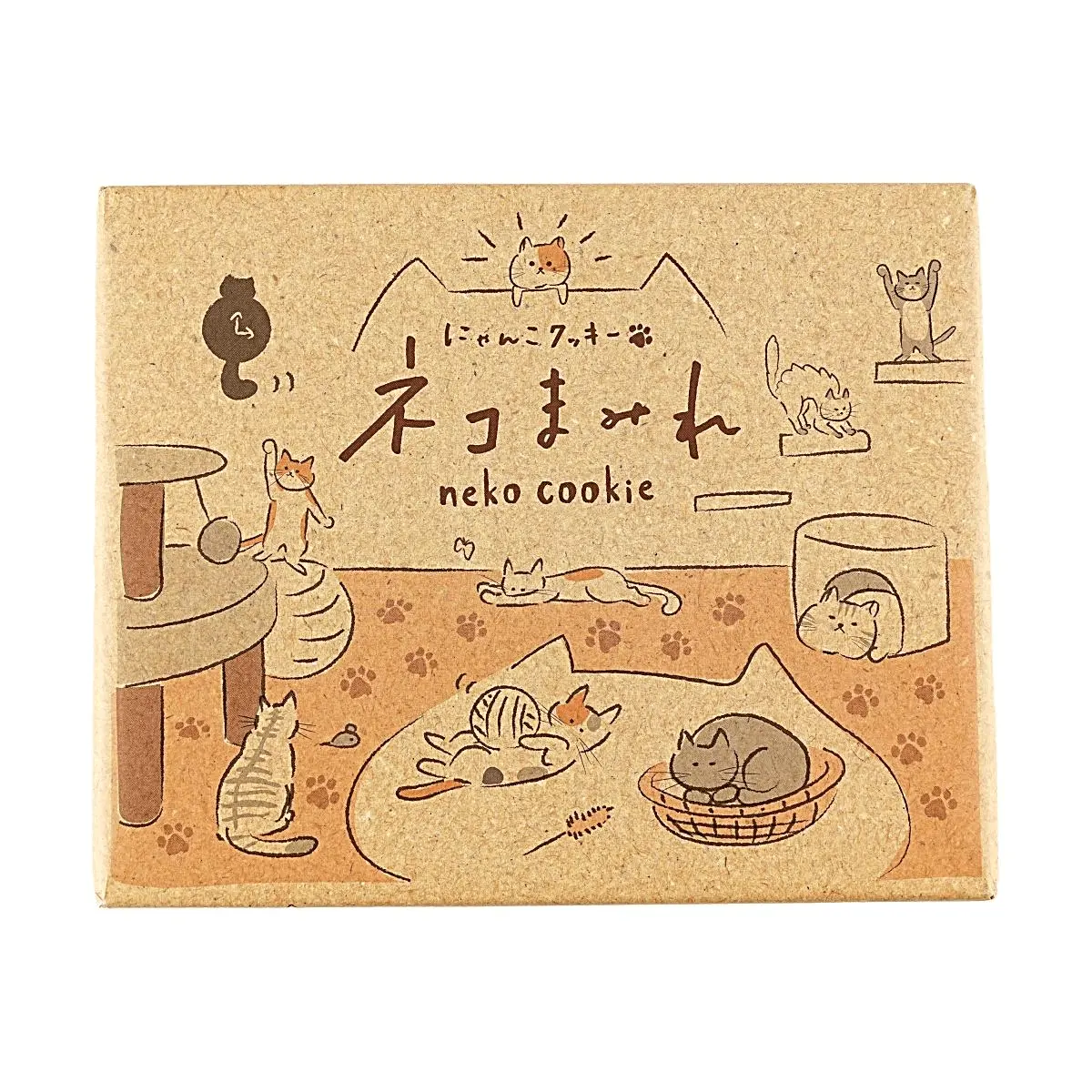 Nagatoya Cat Shaped Sandwich Cookies 8pcs Sweet Crispy Japanese Snacks