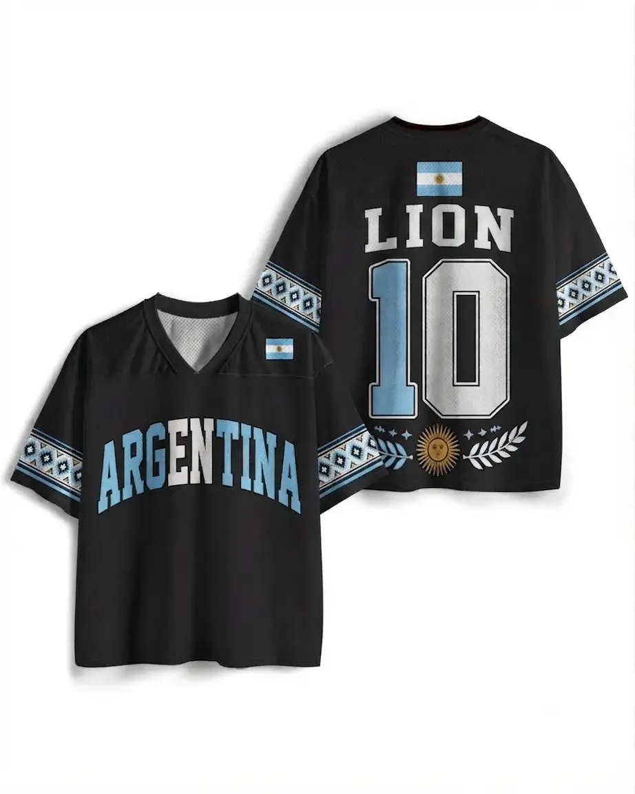 Vintage Argentina Heritage Football Mesh Jersey (W.C.2026) | Premium Breathable Athletic Sports Shirt | Retro Soccer Fan Apparel | Unisex Summer Streetwear | Quick-Dry Performance Fabric, Best Gift for Fan