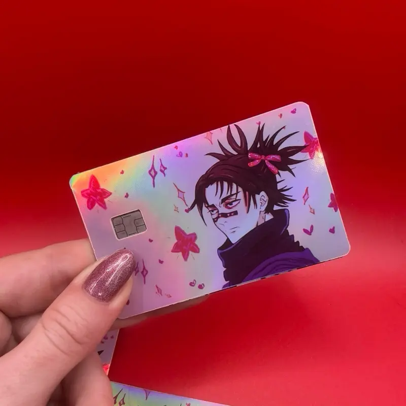 Jujutsu Kaisen Credit Card Skin Sticker Hair Bow Men Choso Gojo Toji Nanami Higuruma Megumi Geto Suguru