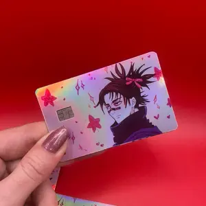 Jujutsu Kaisen Credit Card Skin Sticker Hair Bow Men Choso Gojo Toji Nanami Higuruma Megumi Geto Suguru
