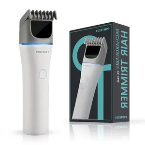 PRITECH Rechargeable Hair Trimmer with Adjustable Comb 1-12mm,Electric Hair Clipper,Cordless Trimmer Mens Grooming Trimmer for Beard Head Face and Body Type-C Rechargeable
