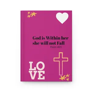 God is within her Psalm 46:5 Hardcover Journal | Perfect for Memories, Gifts, Scrapbooking, and Note-taking, Personalized Journal