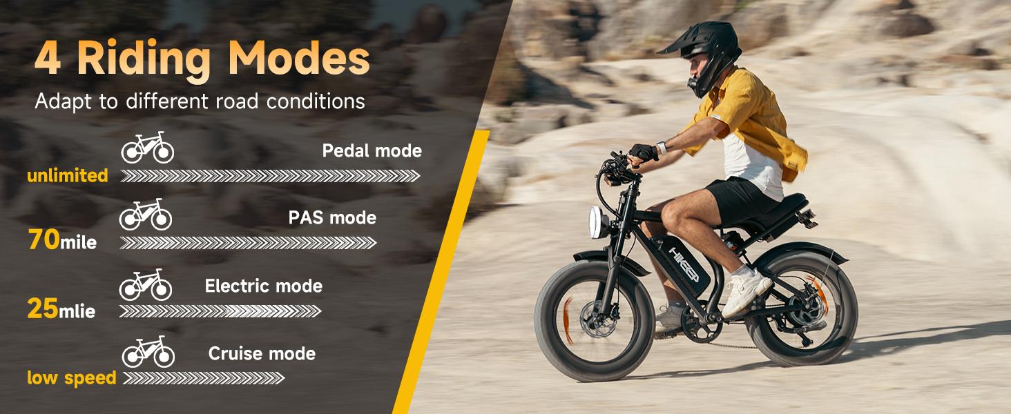 HiKeep K6-L Electric Bike for Adults - 16/20 Inch Fat Tire Ebike, 750W/Peak 1500W Motor Ebike, 48V15.6AH Detachable Battery, 4 Riding Modes Electric Dirt Bike HiKeep K6-L Electric Bike for Adults - 16/20 Inch Fat Tire Ebike, 750W/Peak 1500W Motor Ebike, 48V15.6AH Detachable Battery, 4 Riding Modes Electric Dirt Bike