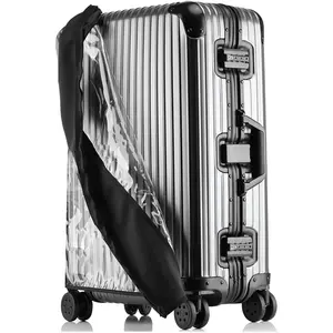 Transparent PVC Suitcase Cover - Clear Luggage Protector, Waterproof Travel Wrap, No Disassembly Required for Hard Cover Suitcase