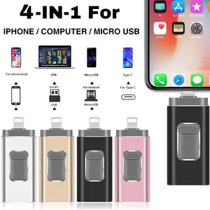 USB Flash Drive for iPhone, USB 3.0 Photo Stick, External Data Storage, Ultra-Fast Memory Stick, 2-In-1 High-Speed Thumb Drive, Dual Drive