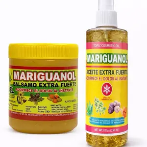 (Cream + Oil)  Mariguanol pomada muscular   + Mariguanol Balsamo extra fuerte cream aceite oil  Arnica Massage oil  – 125g  | Soothing Full-Body Care pomada de árnica con diclofenaco y naproxeno Cosmetic
