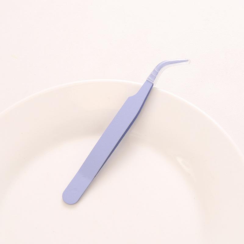 Stainless Steel Slanted Tweezers — Unisex, Party DIY Tool