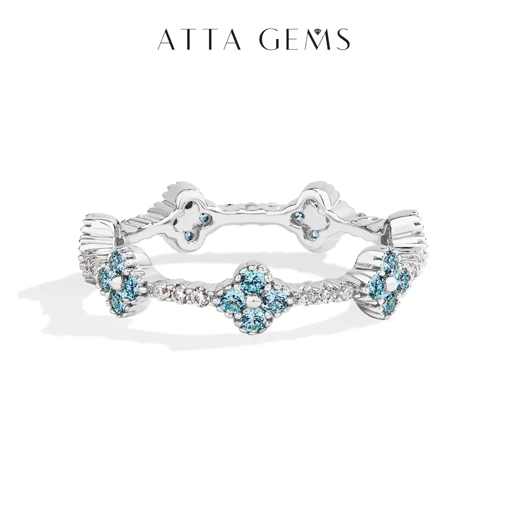 Classic Lab-Created Paraiba and Pink Zircon Rings for Women 925 Sterling Silver Engagement Wedding Ring Fine Jewelry Gift R262