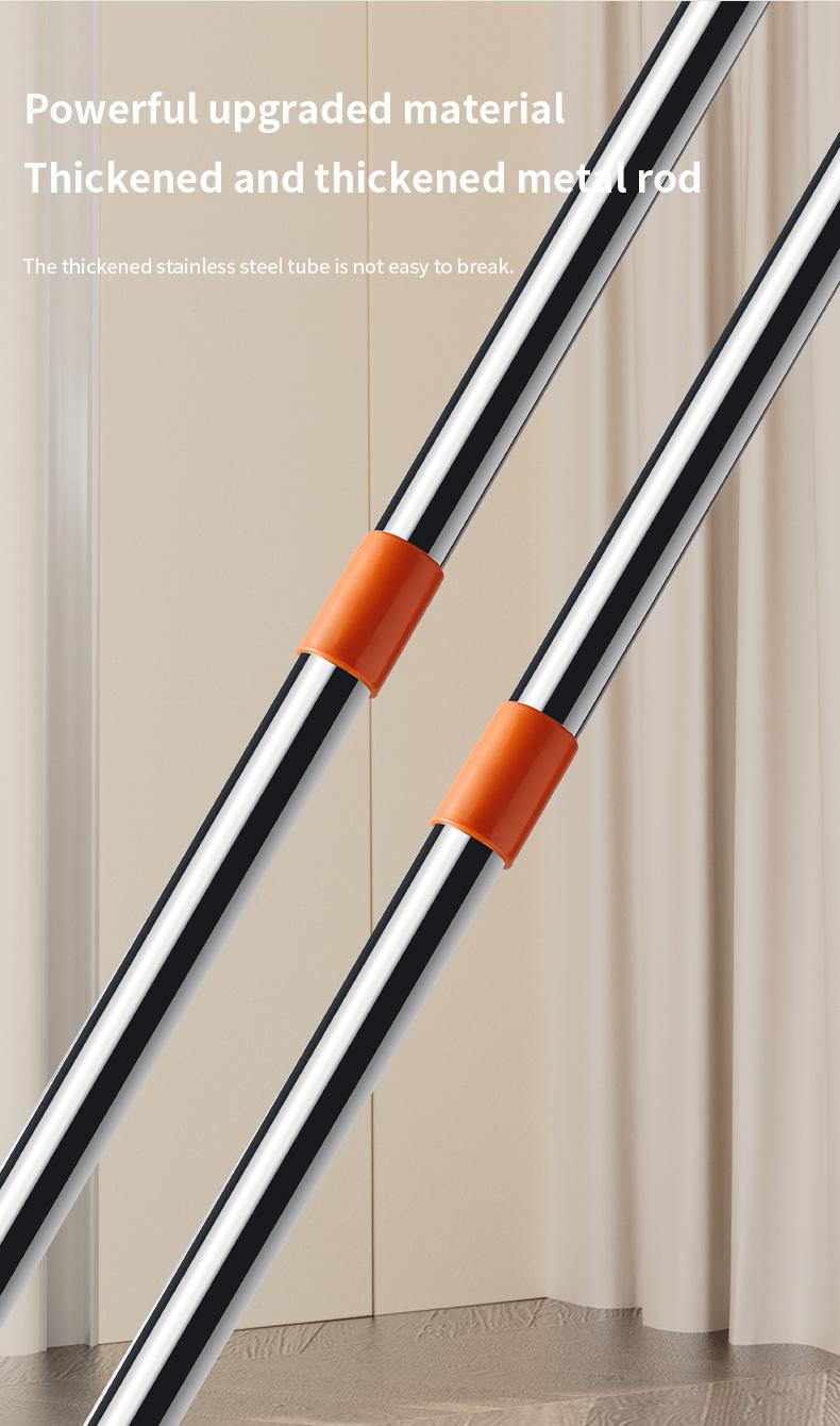 Wall Mop Cleaner with Long Extension Pole 29-90 Inch | 360° Rotatable Wall Cleaning Mop with 6 Replacement Pads | Multi-Use Cleaner for Walls, Floors, Ceilings & Windows