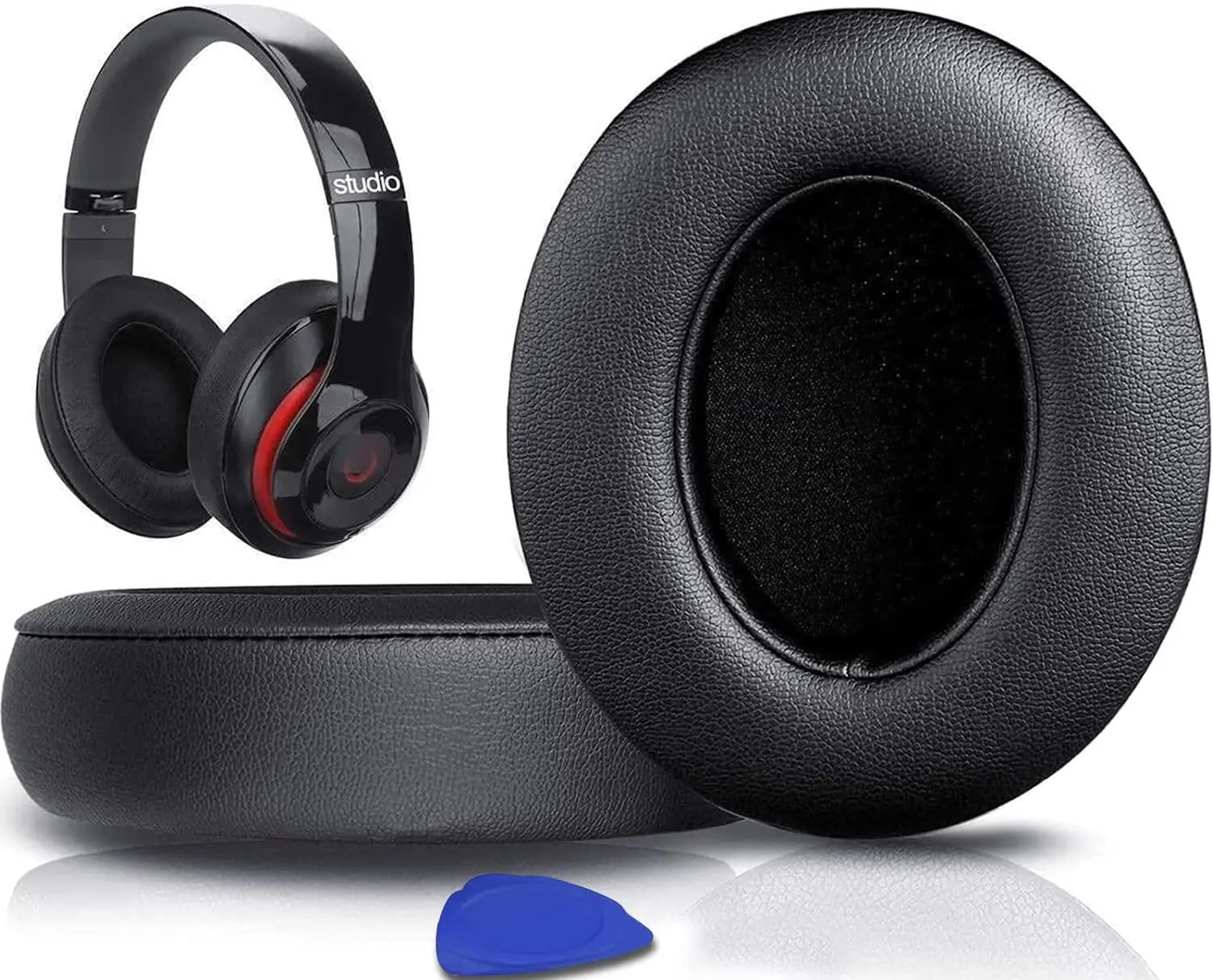 Replacement Ear Pads Cushions for  Studio 2.0 & 3 Wired/ Over-Ear Headphones, Earpads with Soft Protein Leather, Noise Isolation Memory  (Black)