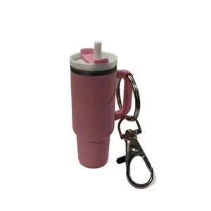 Cute Mini Popular Water Bottle Customizable Color Keychain