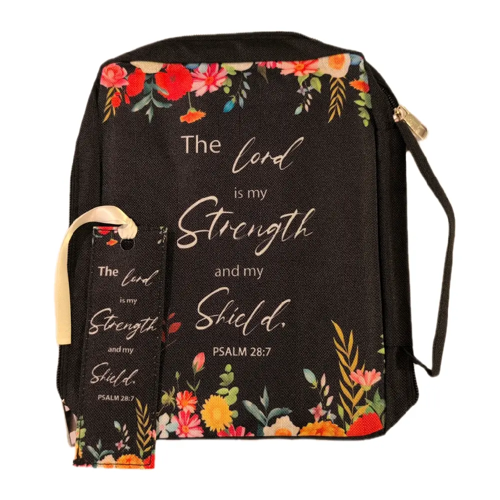 Bible Cover Carrying Case with Bookmark Lightweight Padded Organizer Bag Featuring Handle Slots for Pen Organizing Gift for Women Lady Mother Men