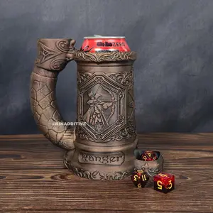 Ranger Dice Tower Mug Can Koozie - Table Top Gaming Cup - DND Gaming Accessory Reusable