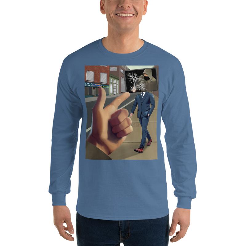 Unisex Long Sleeve graphic Shirt TV off Luigi Casual Classic