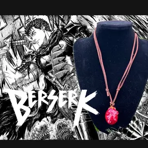 Berserk Anime Necklace - The Egg of the King, Gold-Tone Pendant with Unique Design, Perfect for Anime Lovers