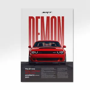 Dodge Challenger SRT Demon | Car Print |, Product without frame