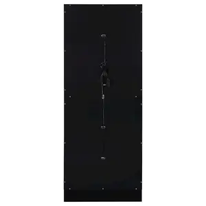 Cabra 4-door LED Curio Display Cabinet Black High Gloss
