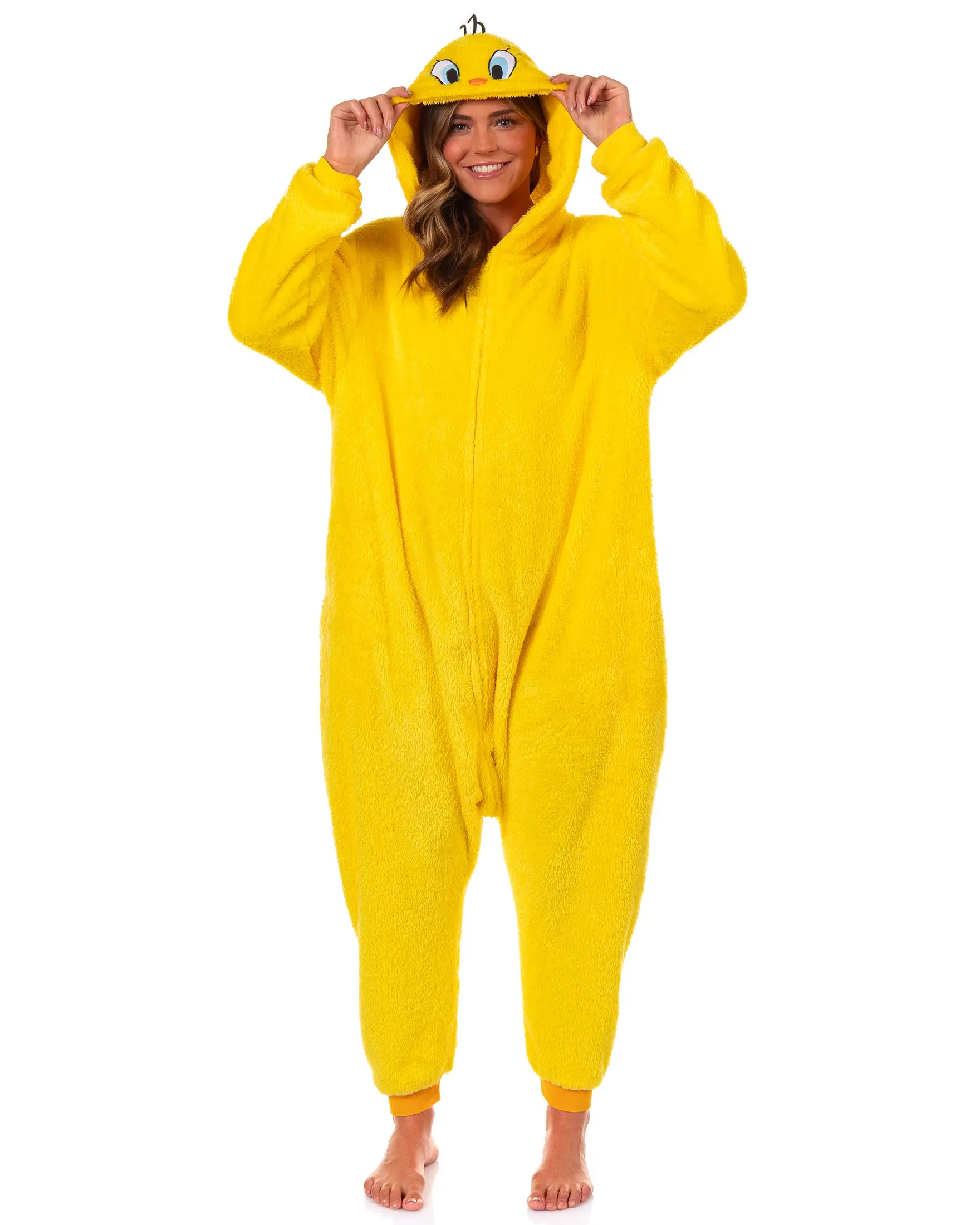 Looney Tunes Women's Tweety Bird Kigurumi Union Suit Pajama (2XL/3XL)