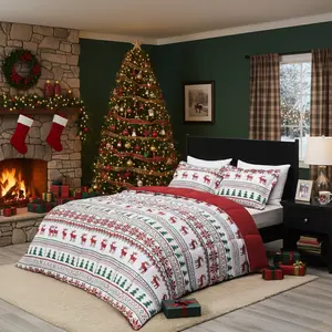Downluxe 3 PCS Comforter Set, Ultra-Soft Holiday Bedding, Perfect for Christmas Decor & Gifts, Machine Washable