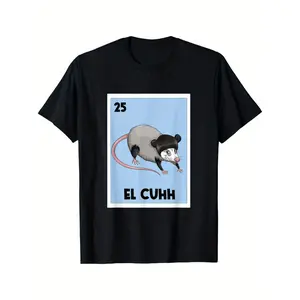 Opossum Lovers Junk Eaters El Cuhh Mexican Bingo Card Shirt