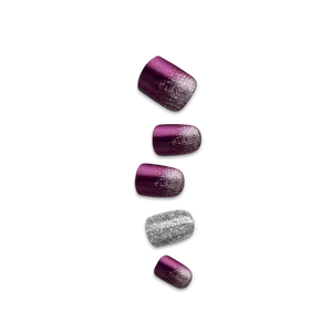 Impress No Glue Fake Press On Nails- Heartquake | Design, Purple, Short, Squoval, Manicure