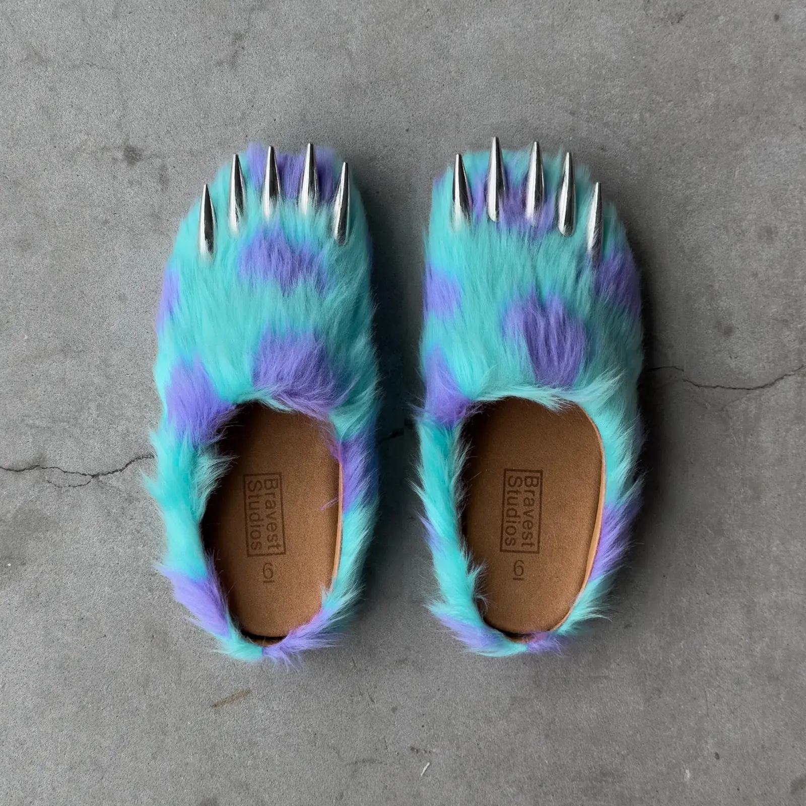 Bravest Studios Claw Mules - Men's Casual Leather Footwear with Fur Lining, All Available Colors Bravest Studios Claw Mules - Men's Casual Leather Footwear with Fur Lining, All Available Colors