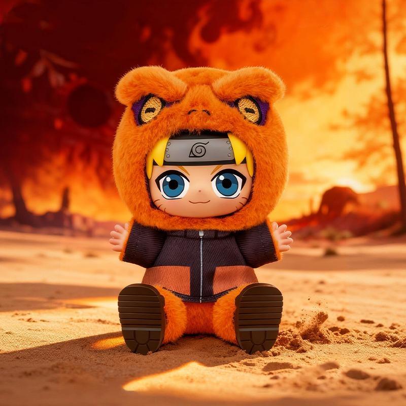 MINISO Naruto Shippuden Cute Beast Sitting Party Plush Charms Blind Box,5"Soft Anime Stuffed Toys Keychain,Cute Collectible Pendant,Kawaii Anime Bag Charm for Backpack, Purse, Keys,Desk Decor,Holiday Gift Mother's Day Gifts Children's Day Gifts