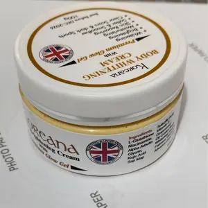 Body Brightening Cream with Premium Glow Gel 150 GM - Alcohol-Free Paraben-Free Moisturizer for Dark Areas