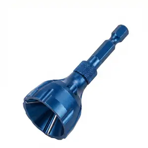 Deburring External Chamfer Tool with Tungsten Carbide Blade - Deburr Tool for All Thread, All Metal Rod, Pipe, PVC, 3D Printing - 1/8" to 3/4" Diameter (3~19mm)