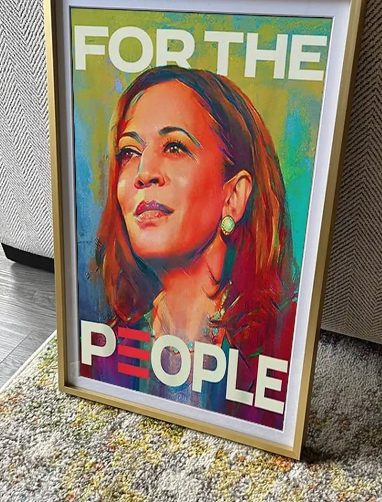 Kamala Harris For The People 2024 Election President Poster, Womens Power,