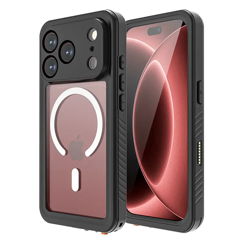MagSafe Waterproof Phone Case for iPhone 18 Pro Max/18 Pro, IP68 Underwater Shockproof Dust-Resistant Full Enclosed Protector with Built-in Screen Protector & Lanyard Hole