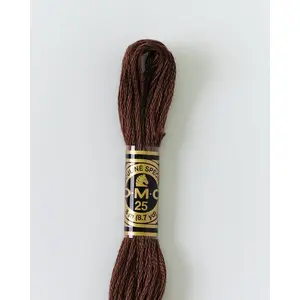 DMC Embroidery Stranded Thread - Six-Strand Embroidery Floss - 838 - Dark Wood