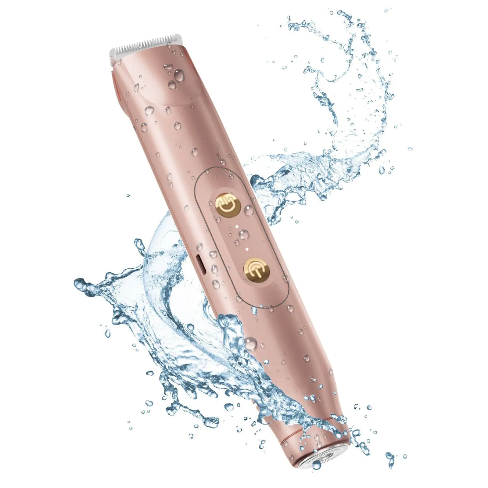 Women's Electric Shaver, USB Rechargeable Dual Head Hair Remover, Hair Removal Trimmer for Legs & Body, Portable Home Use, Smooth Exfoliation