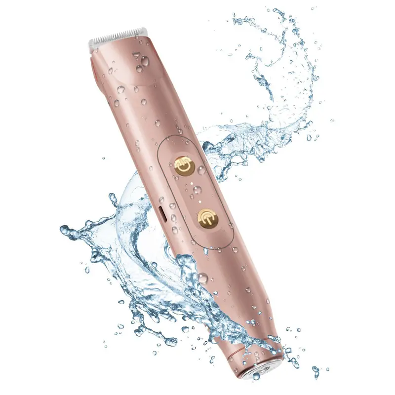 Women's Electric Shaver, USB Rechargeable Dual Head Hair Remover, Hair Removal Trimmer for Legs & Body, Cordless Rechargeable Trimmer, Portable Home Use, Showerproof Body Trimmer, Smooth Exfoliation