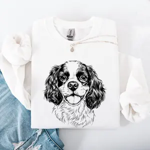 Cavalier King Charles, Pet, Dog Breed Sweatshirt, Crew Neck, Women's, Crewneck