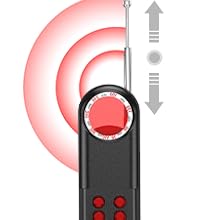 Hidden Camera Detector, Hidden Device Detector, Anti Spy Bug Detector, Spy Camera Finder, Wireless Camera Finder, RF Signal for Travel, Hotel, Car & Office Privacy Protection Safety,back to school,back to school haul