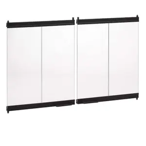 Superior  36 in. Outdoor Bi-Fold Glass Door - Black